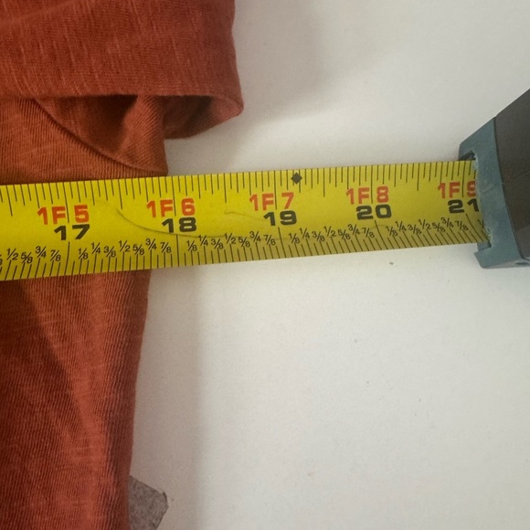 Peruvian Connection Women's NEW Long Sleeve Pima Cotton Shirt Size S Orange - Picture 7 of 9